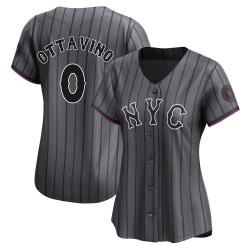 Adam Ottavino New York Mets Women's Limited Graphite 2024 City Connect Jersey -
