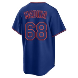 Adonis Medina New York Mets Men's Replica Alternate 2 Jersey - Royal