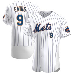 A.J. Ewing New York Mets Men's Authentic Home Jersey - White