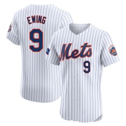 A.J. Ewing New York Mets Men's Elite Home Patch Jersey - White