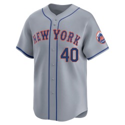 Austin Slater New York Mets Men's Limited Away Jersey - Gray