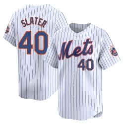 Austin Slater New York Mets Men's Limited Home Jersey - White