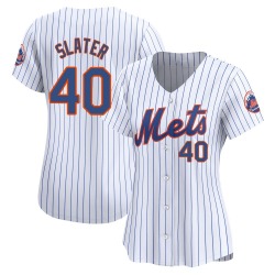 Austin Slater New York Mets Women's Limited Home Jersey - White