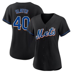 Austin Slater New York Mets Women's Replica 2022 Alternate Jersey - Black