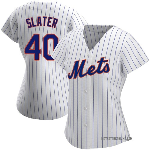 Austin Slater New York Mets Women's Replica Home Jersey - White