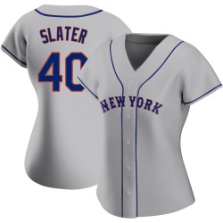 Austin Slater New York Mets Women's Replica Road Jersey - Gray