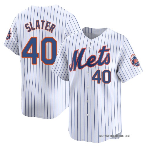Austin Slater New York Mets Youth Limited Home Jersey - White