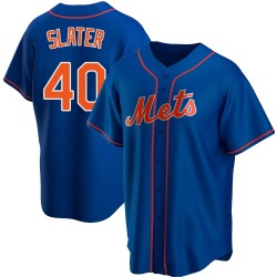 Austin Slater New York Mets Youth Replica Alternate Jersey - Royal