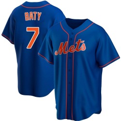 Brett Baty New York Mets Men's Replica Alternate Jersey - Royal