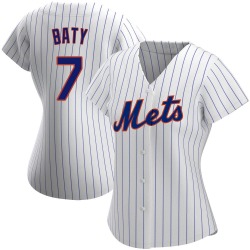 Brett Baty New York Mets Women's Authentic Home Jersey - White
