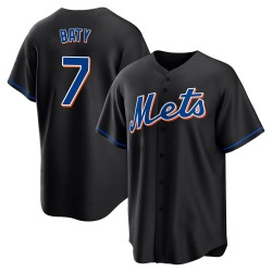 Brett Baty New York Mets Youth Replica 2022 Alternate Jersey - Black