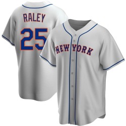 Brooks Raley New York Mets Men's Replica Road Jersey - Gray