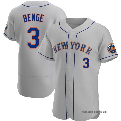 Carson Benge New York Mets Men's Authentic Road Jersey - Gray
