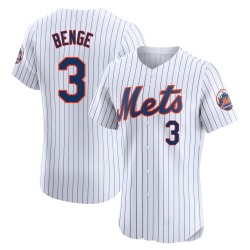 Carson Benge New York Mets Men's Elite Home Jersey - White