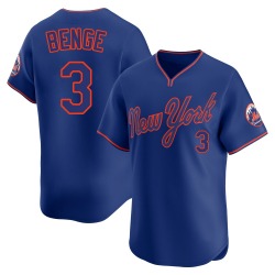 Carson Benge New York Mets Men's Limited Alternate 2 Jersey - Royal
