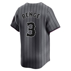 Carson Benge New York Mets Men's Limited Graphite 2024 City Connect Jersey -