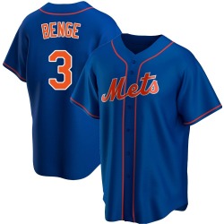 Carson Benge New York Mets Men's Replica Alternate Jersey - Royal