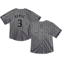 Carson Benge New York Mets Toddler Limited Graphite 2024 City Connect Jersey -