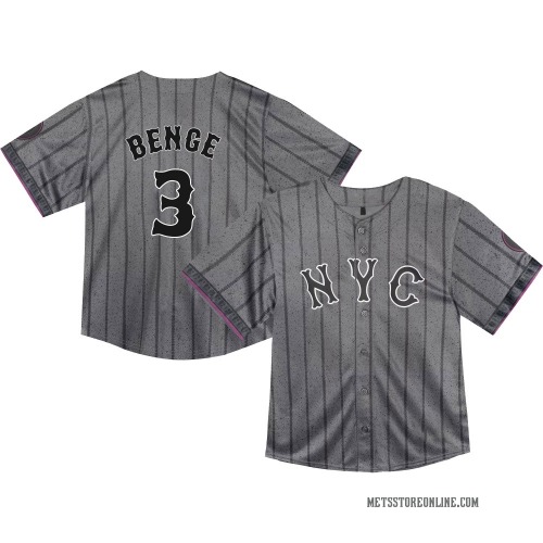 Carson Benge New York Mets Toddler Limited Graphite 2024 City Connect Jersey -