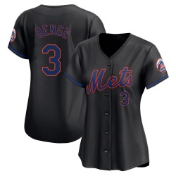 Carson Benge New York Mets Women's Limited Alternate Jersey - Black