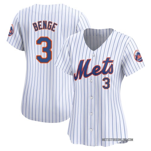 Carson Benge New York Mets Women's Limited Home Jersey - White