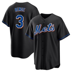 Carson Benge New York Mets Youth Replica 2022 Alternate Jersey - Black