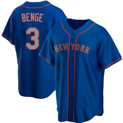Carson Benge New York Mets Youth Replica Alternate Road Jersey - Royal