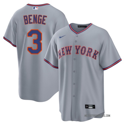 Carson Benge New York Mets Youth Replica Away 2.0 Jersey - Gray