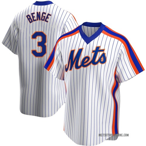 Carson Benge New York Mets Youth Replica Home Cooperstown Collection Jersey - White