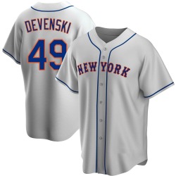 Chris Devenski New York Mets Youth Replica Road Jersey - Gray