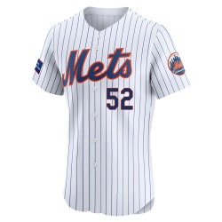Cionel Perez New York Mets Men's Elite Home Patch Jersey - White