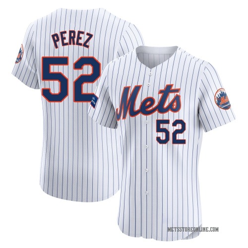Cionel Perez New York Mets Men's Elite Home Patch Jersey - White
