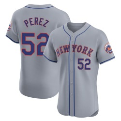 Cionel Perez New York Mets Men's Elite Road Jersey - Gray
