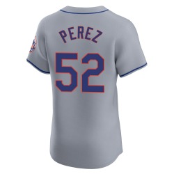 Cionel Perez New York Mets Men's Elite Road Jersey - Gray
