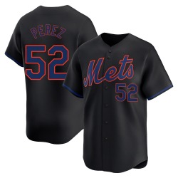 Cionel Perez New York Mets Men's Limited Alternate Jersey - Black