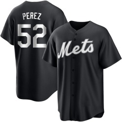 Cionel Perez New York Mets Men's Replica Black/ Jersey - White