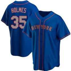Clay Holmes New York Mets Men's Replica Alternate Road Jersey - Royal