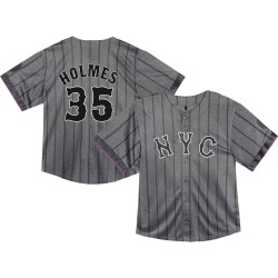 Clay Holmes New York Mets Toddler Limited Graphite 2024 City Connect Jersey -