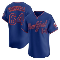 Cooper Criswell New York Mets Men's Limited Alternate 2 Jersey - Royal
