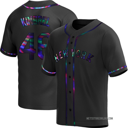 Craig Kimbrel New York Mets Men's Replica Alternate Jersey - Black Holographic