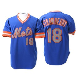 Darryl Strawberry New York Mets Men's Authentic Throwback Jersey - Blue