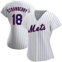 Darryl Strawberry New York Mets Women's Replica Home Jersey - White