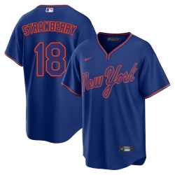 Darryl Strawberry New York Mets Youth Replica Alternate 2 Jersey - Royal