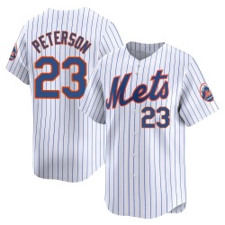 David Peterson New York Mets Men's Limited Home Jersey - White