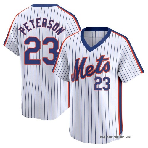 David Peterson New York Mets Youth Limited Cooperstown Collection Jersey - White
