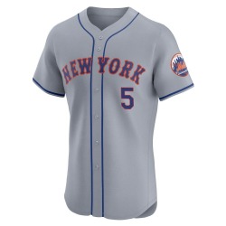David Wright New York Mets Men's Elite Road Jersey - Gray
