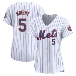 David Wright New York Mets Women's Limited Home Jersey - White