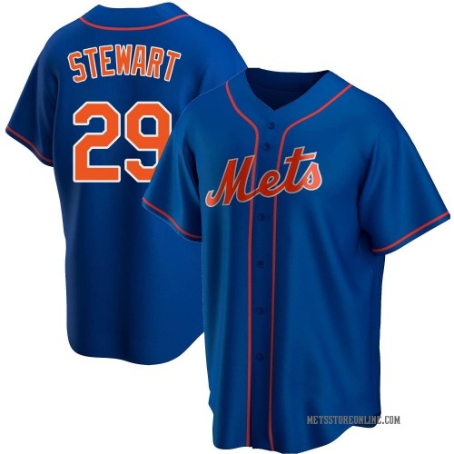 DJ Stewart New York Mets Men's Replica Alternate Jersey - Royal