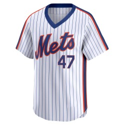 Drew Gagnon New York Mets Men's Limited Cooperstown Collection Jersey - White