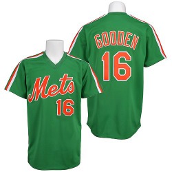 Dwight Gooden New York Mets Men's Authentic Throwback Jersey - Green